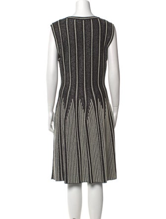 M Missoni Striped Knee-Length Dress