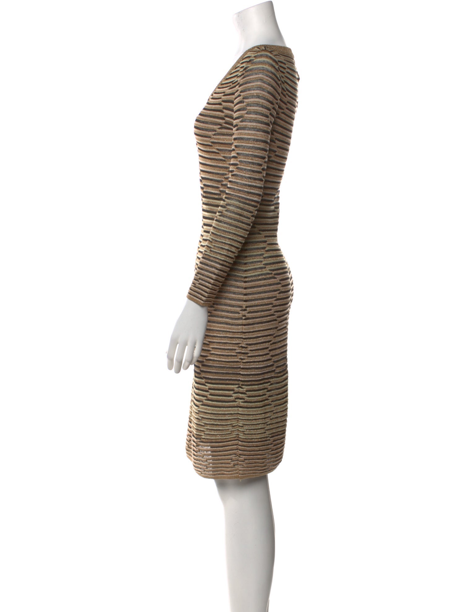 M Missoni Striped Mini Dress