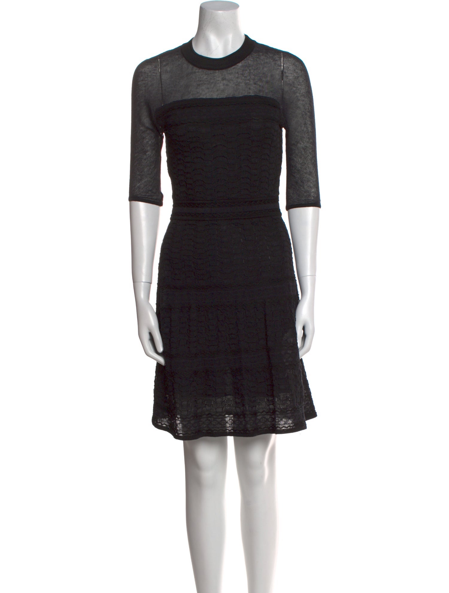 M Missoni Crew Neck Knee-Length Dress