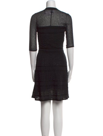 M Missoni Crew Neck Knee-Length Dress