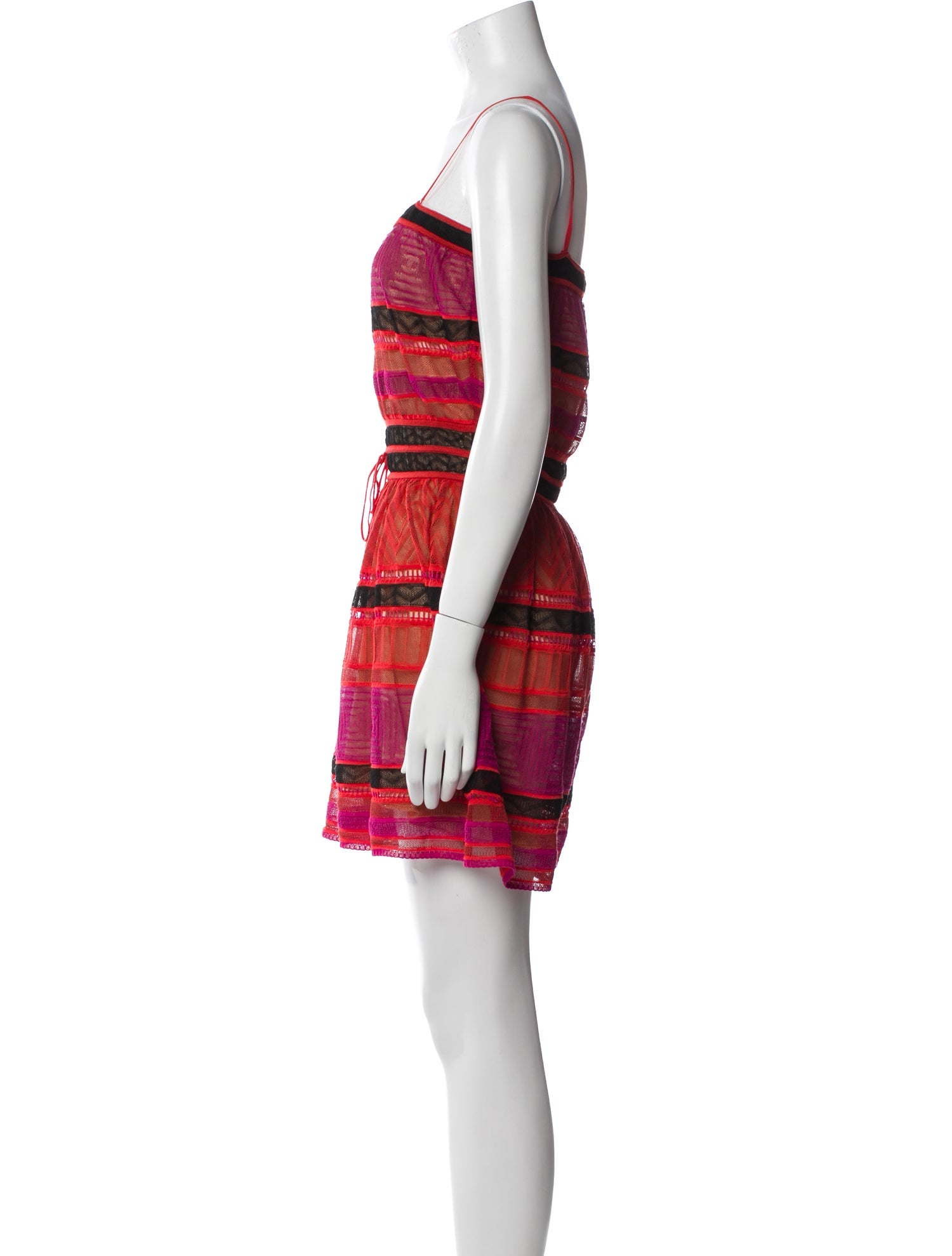 M Missoni Lace Pattern Square Neckline Romper