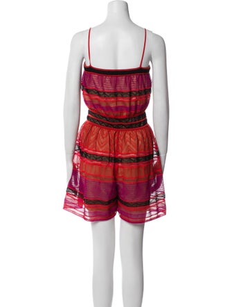 M Missoni Lace Pattern Square Neckline Romper
