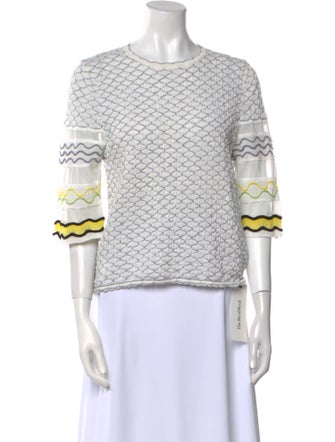 M Missoni Printed Crew Neck Sweatshirt