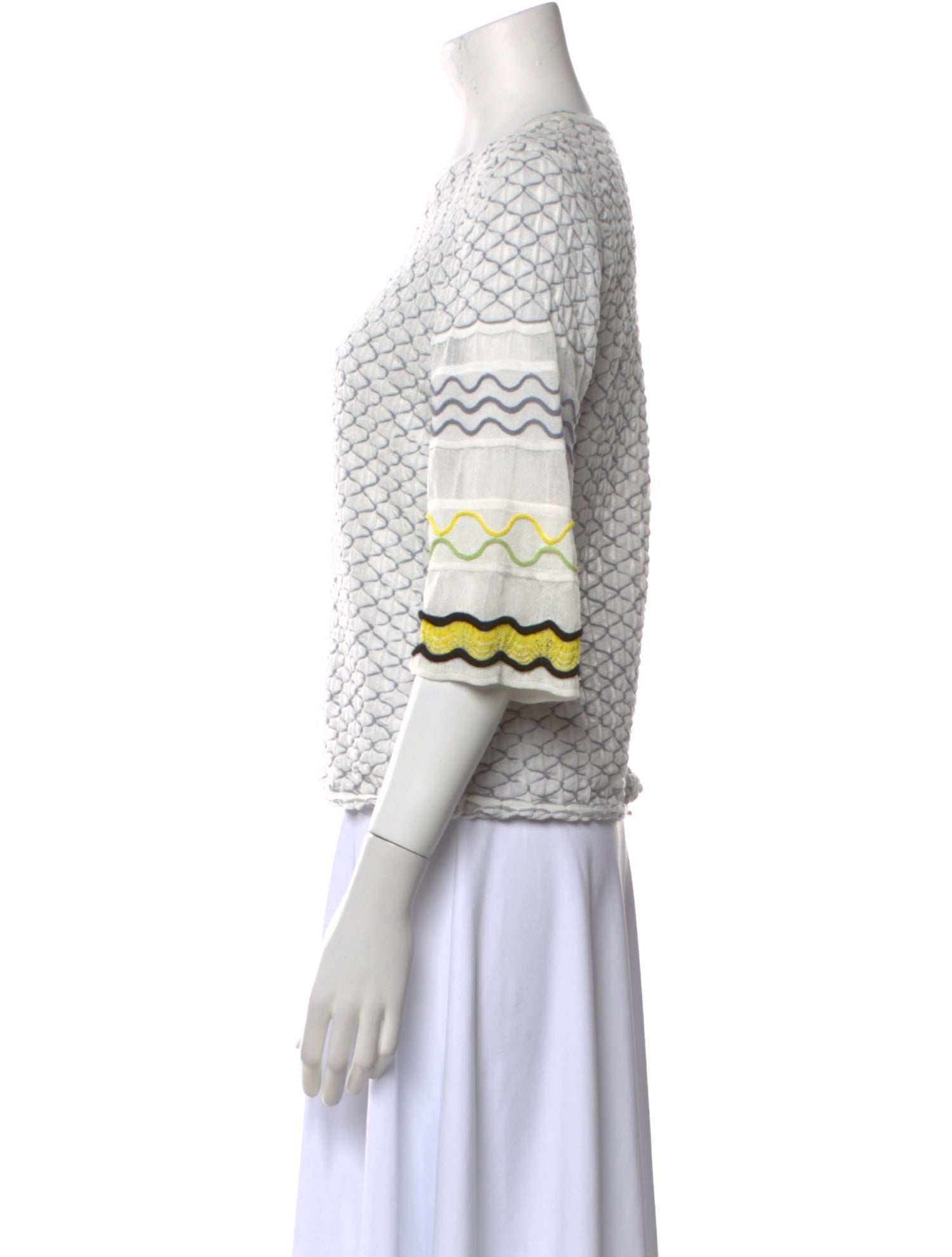 M Missoni Printed Crew Neck Sweatshirt