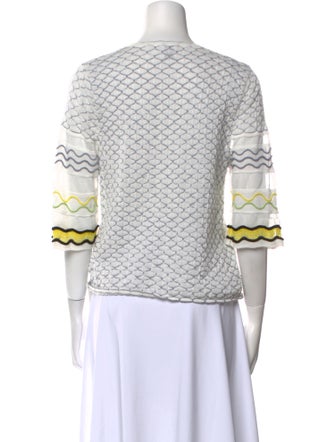 M Missoni Printed Crew Neck Sweatshirt
