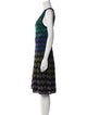 M Missoni Striped Knee-Length Dress