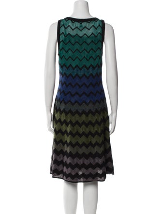 M Missoni Striped Knee-Length Dress