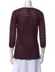 M Missoni Tweed Pattern Crew Neck Top