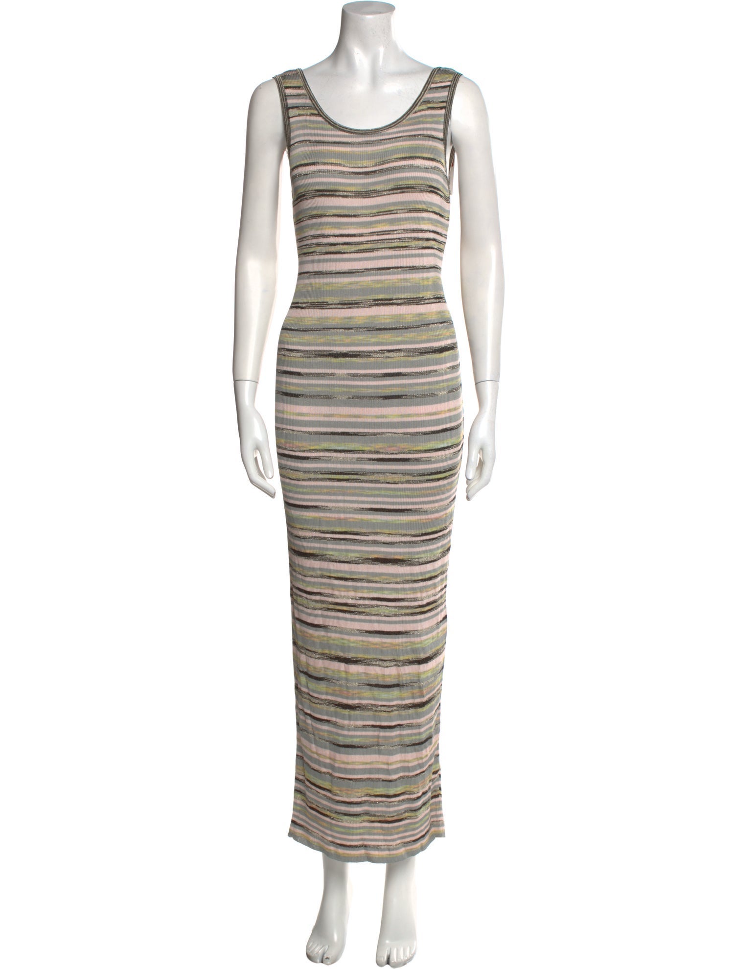 M Missoni Striped Long Dress
