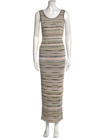 M Missoni Striped Long Dress