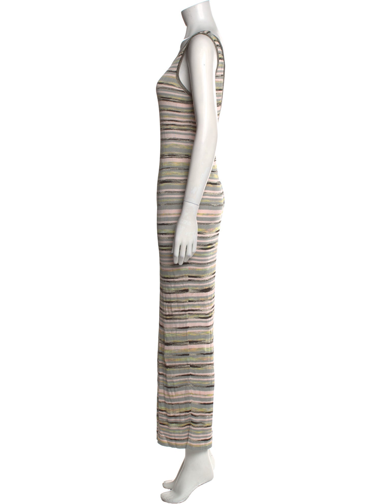 M Missoni Striped Long Dress