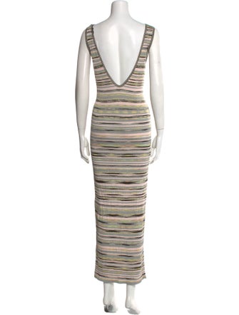 M Missoni Striped Long Dress