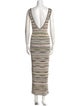 M Missoni Striped Long Dress