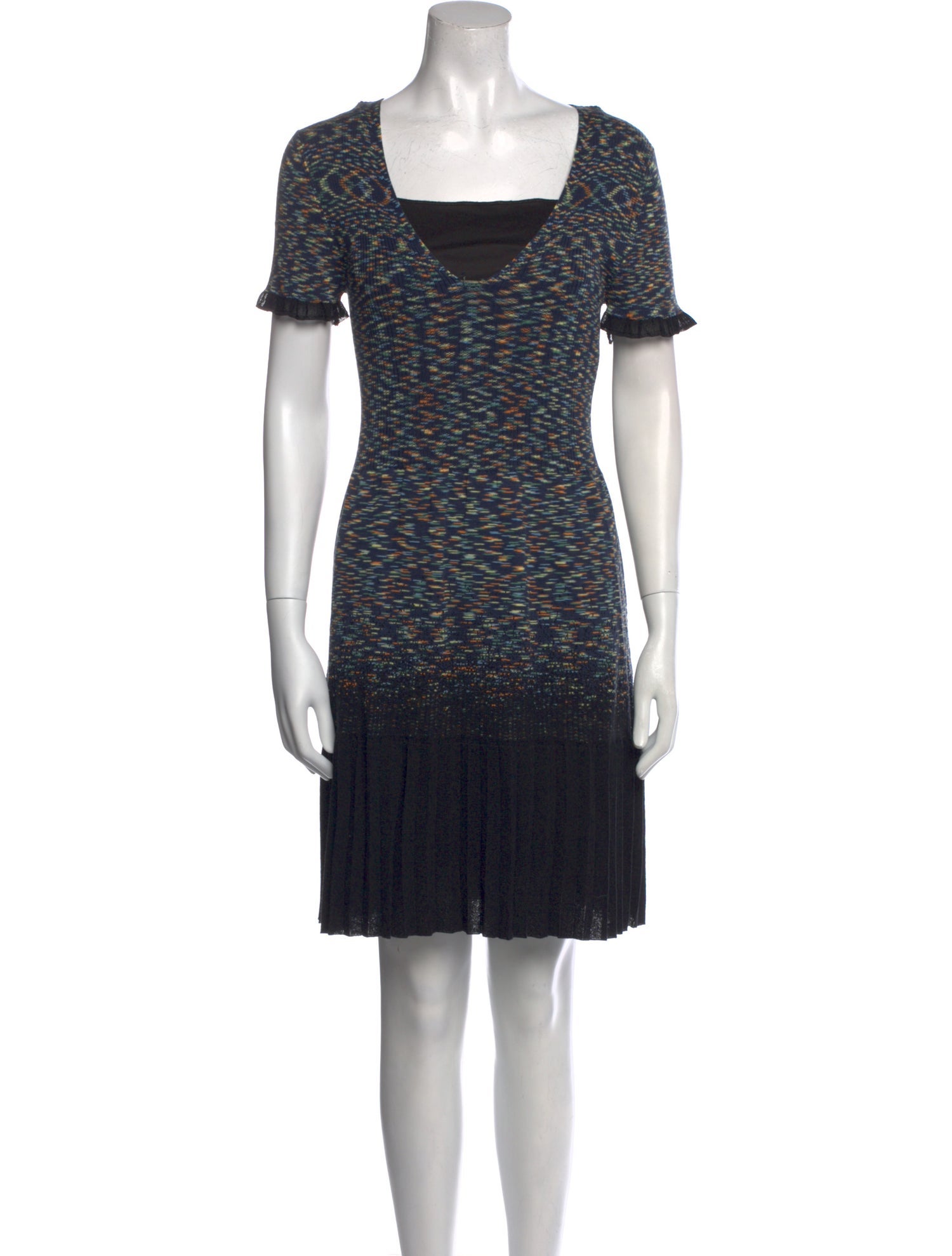 M Missoni Printed Knee-Length Dress