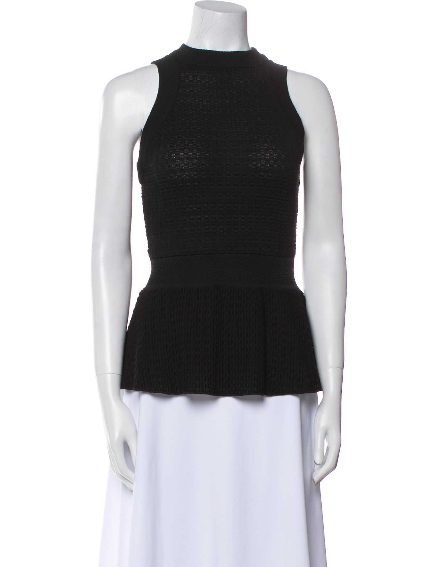 M Missoni Mock Neck Sleeveless Top