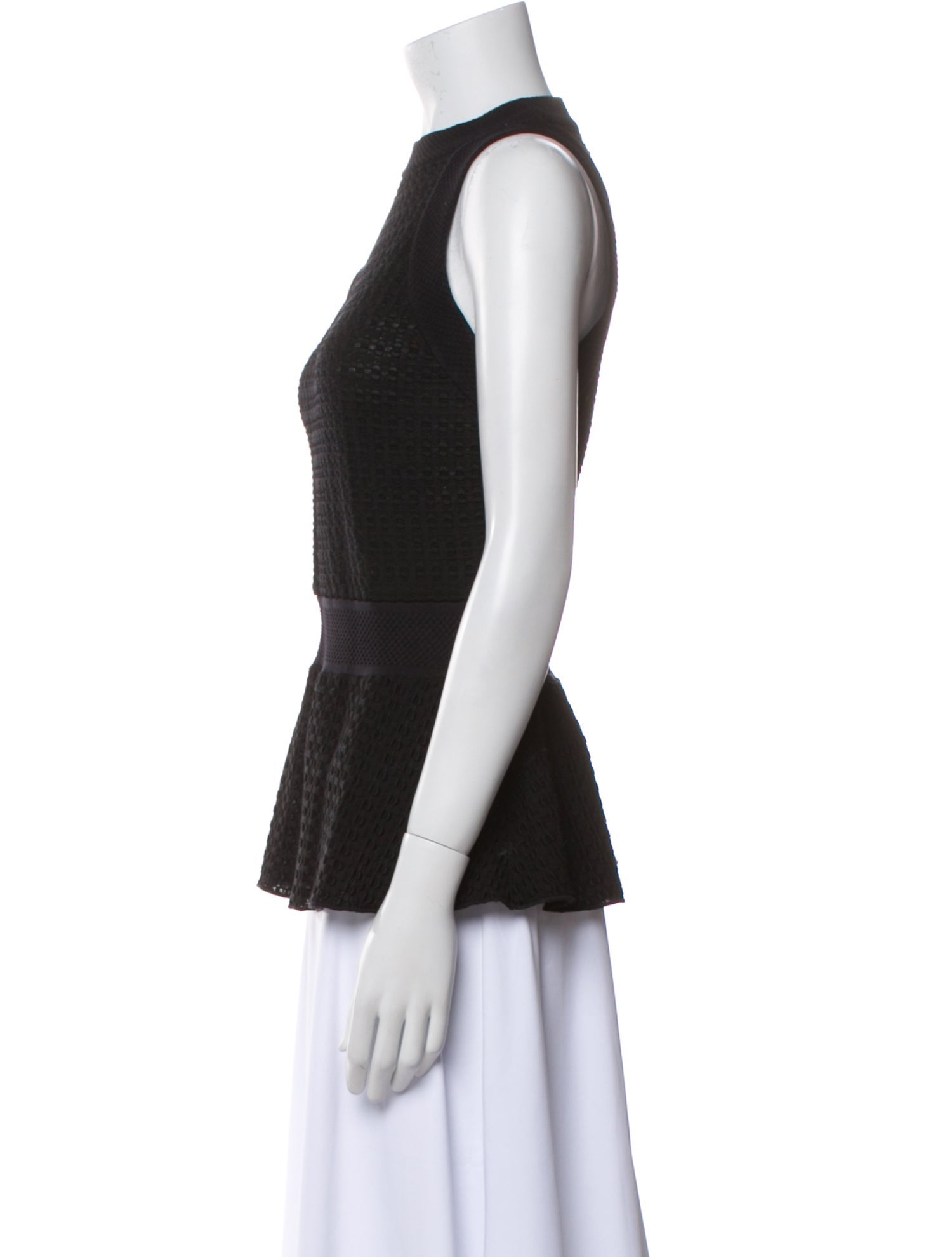 M Missoni Mock Neck Sleeveless Top