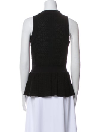 M Missoni Mock Neck Sleeveless Top