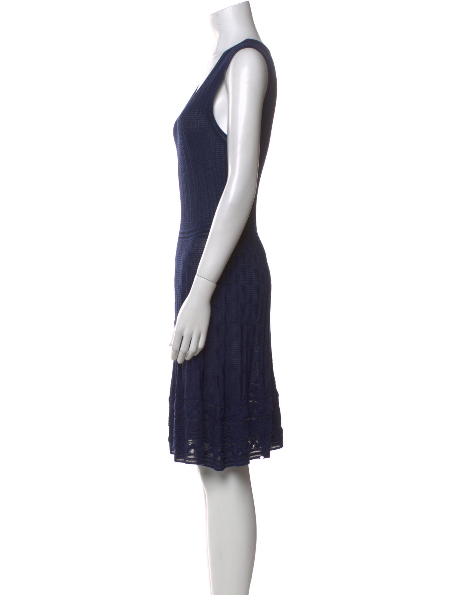 M Missoni Scoop Neck Knee-Length Dress