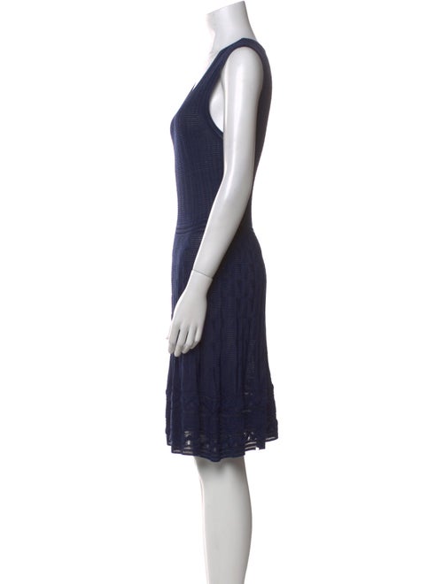 M Missoni Scoop Neck Knee-Length Dress