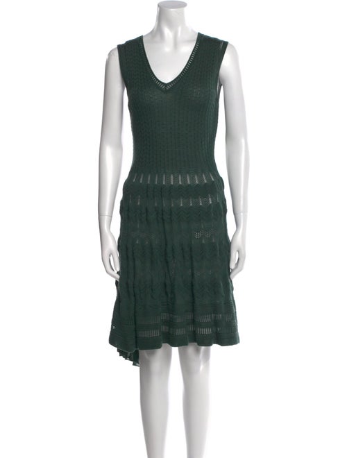M Missoni V-Neck Knee-Length Dress