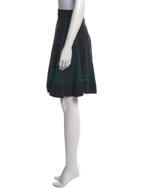 M Missoni Plaid Print Knee-Length Skirt