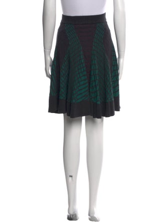M Missoni Plaid Print Knee-Length Skirt