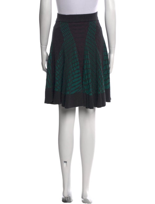 M Missoni Plaid Print Knee-Length Skirt