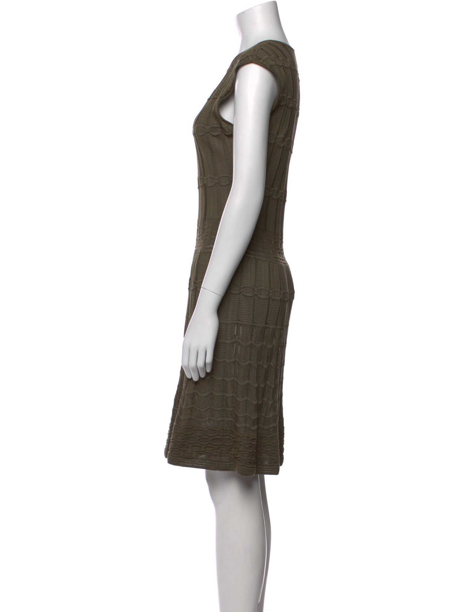 M Missoni V-Neck Knee-Length Dress