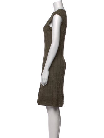 M Missoni V-Neck Knee-Length Dress