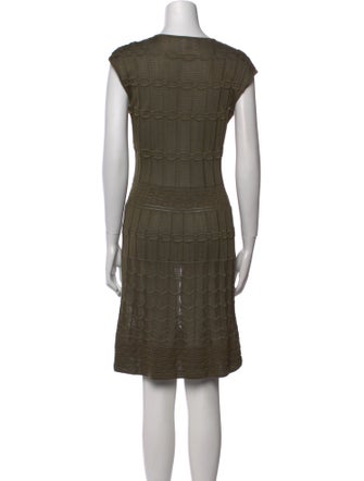 M Missoni V-Neck Knee-Length Dress