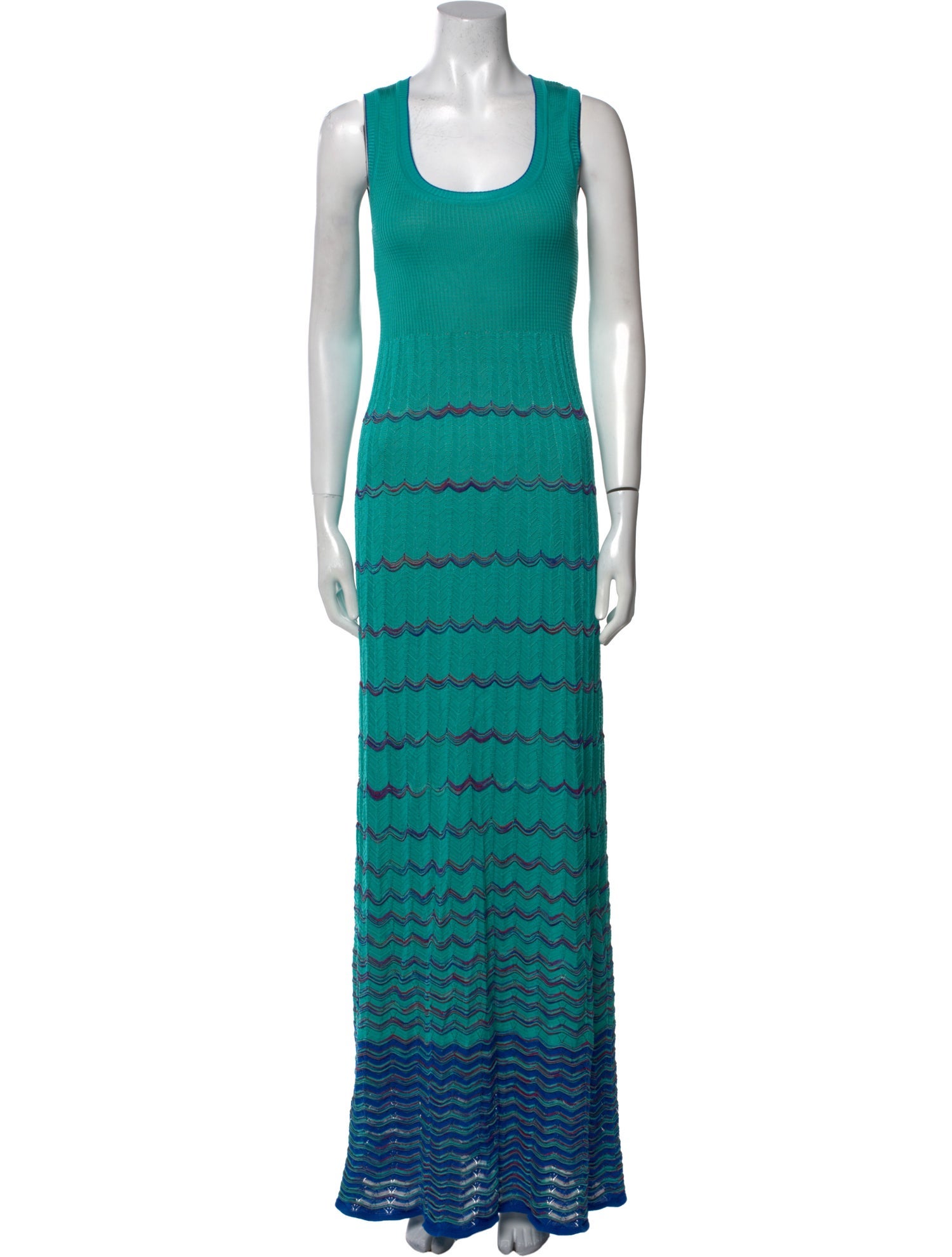 M Missoni Striped Long Dress