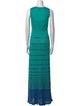 M Missoni Striped Long Dress