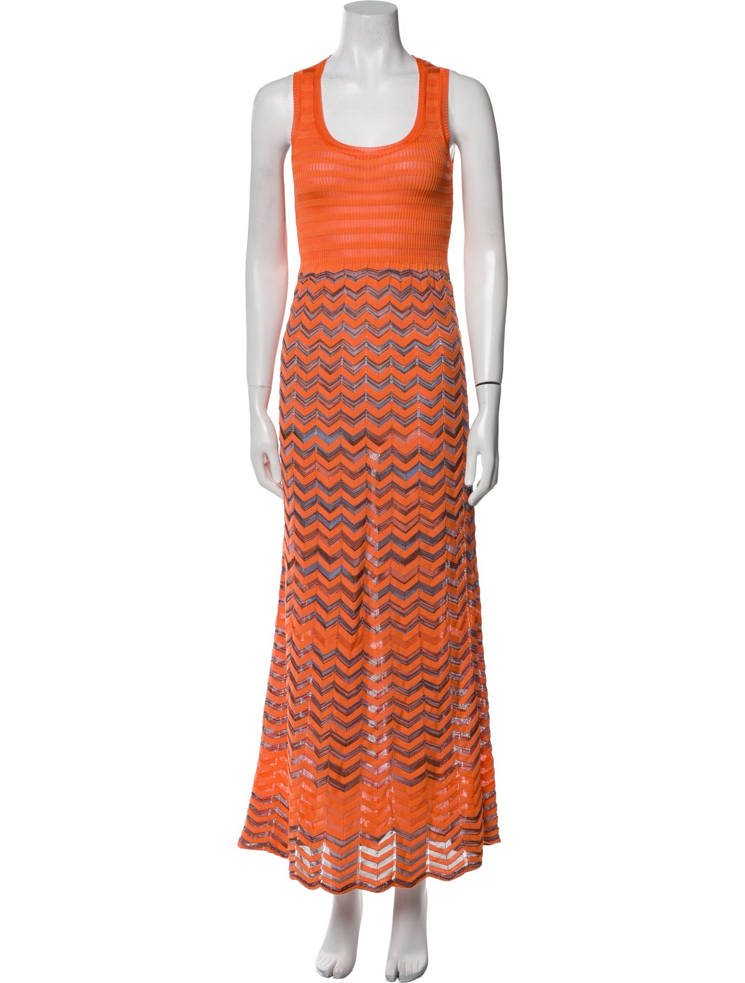 M Missoni Striped Long Dress