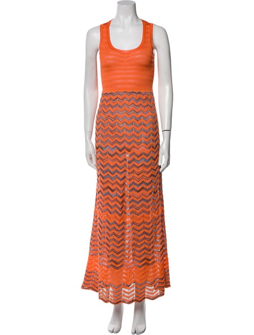 M Missoni Striped Long Dress
