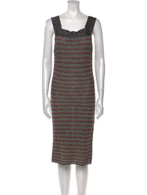 M Missoni Striped Knee-Length Dress