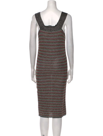 M Missoni Striped Knee-Length Dress