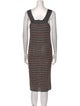 M Missoni Striped Knee-Length Dress