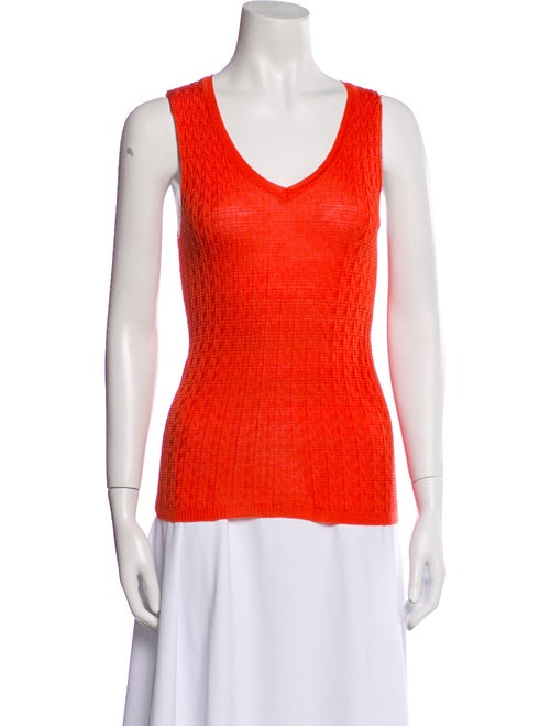 M Missoni Scoop Neck Sleeveless Top