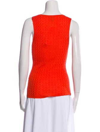 M Missoni Scoop Neck Sleeveless Top