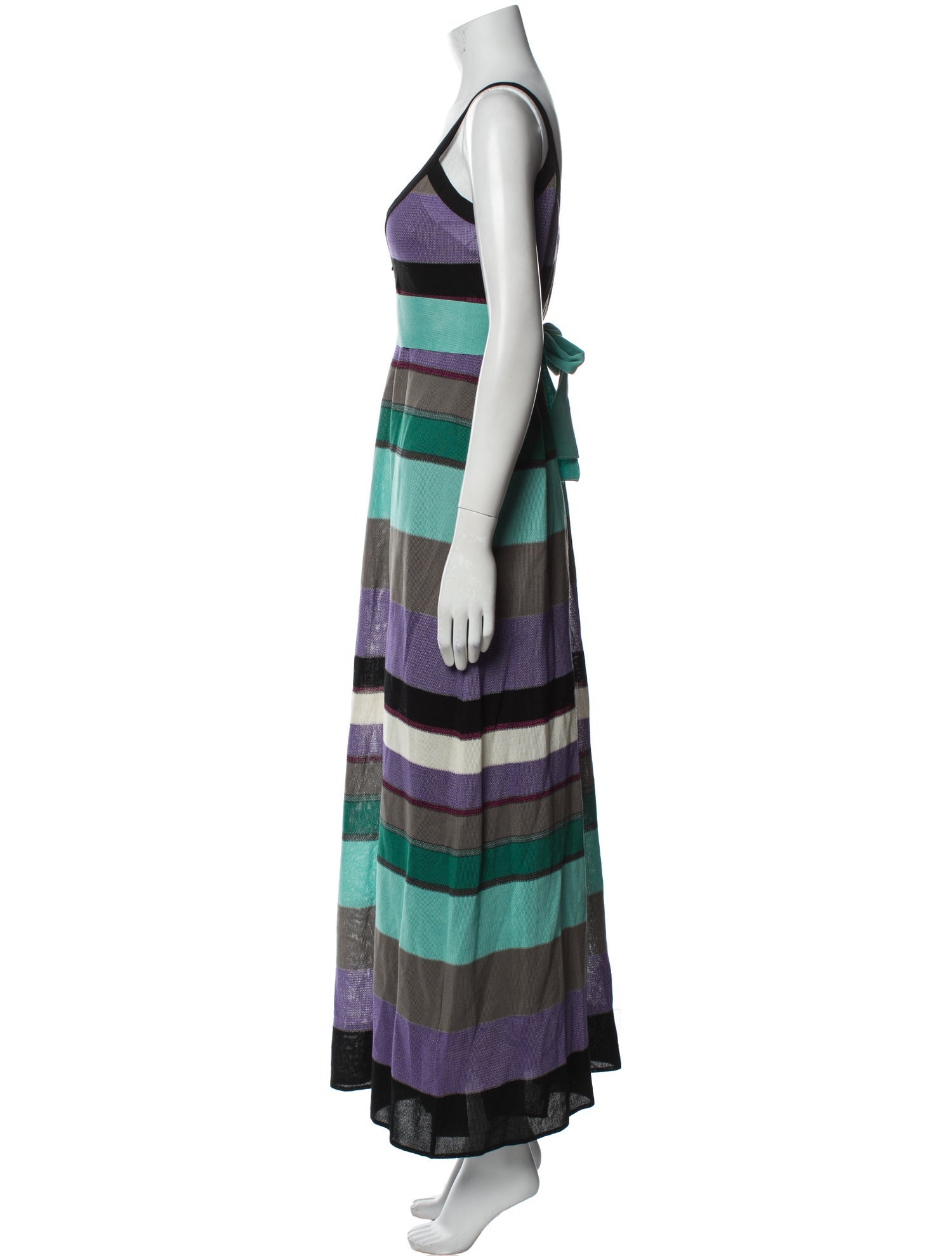 M Missoni Striped Long Dress