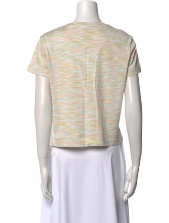 M Missoni Striped Crew Neck T-Shirt