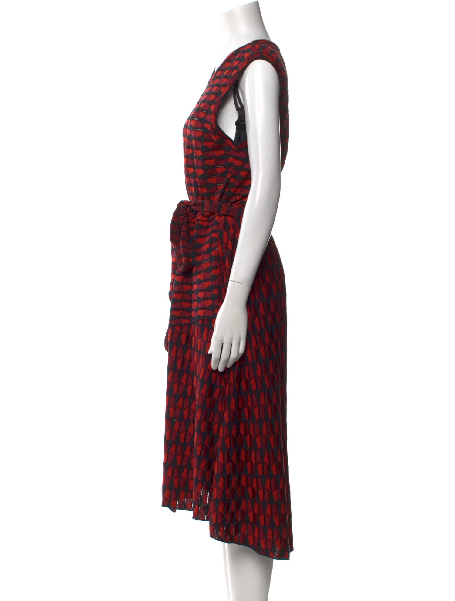 M Missoni Printed Midi Length Dress