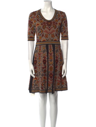 M Missoni Floral Print Mini Dress