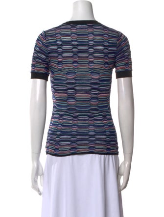 M Missoni Printed V-Neck Polo