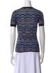 M Missoni Printed V-Neck Polo