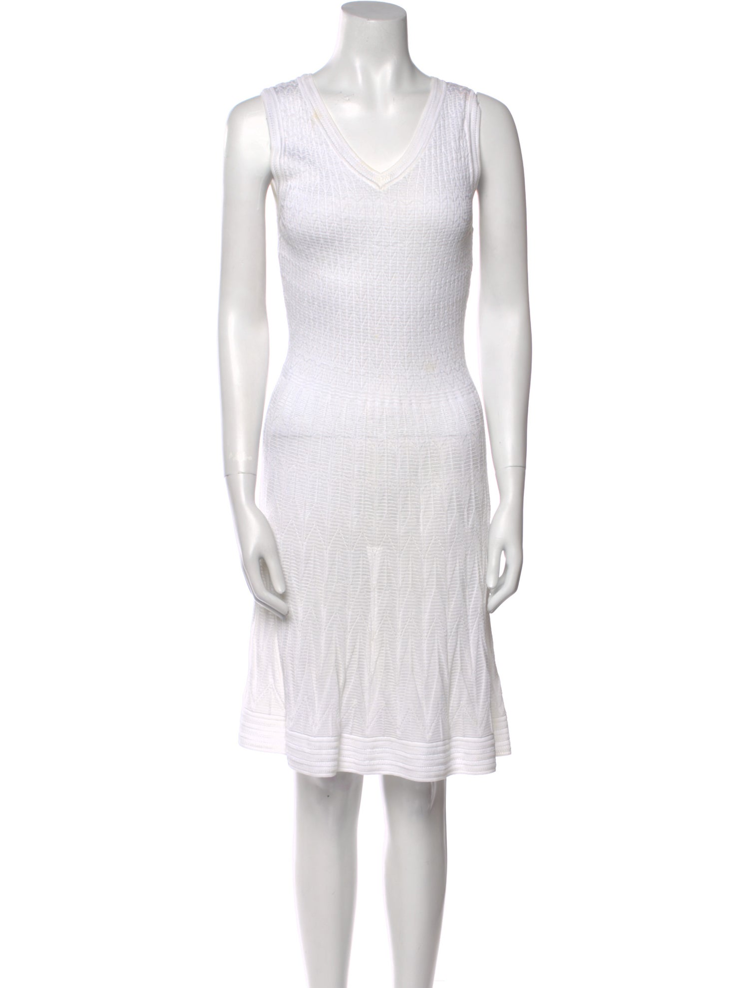 M Missoni V-Neck Knee-Length Dress