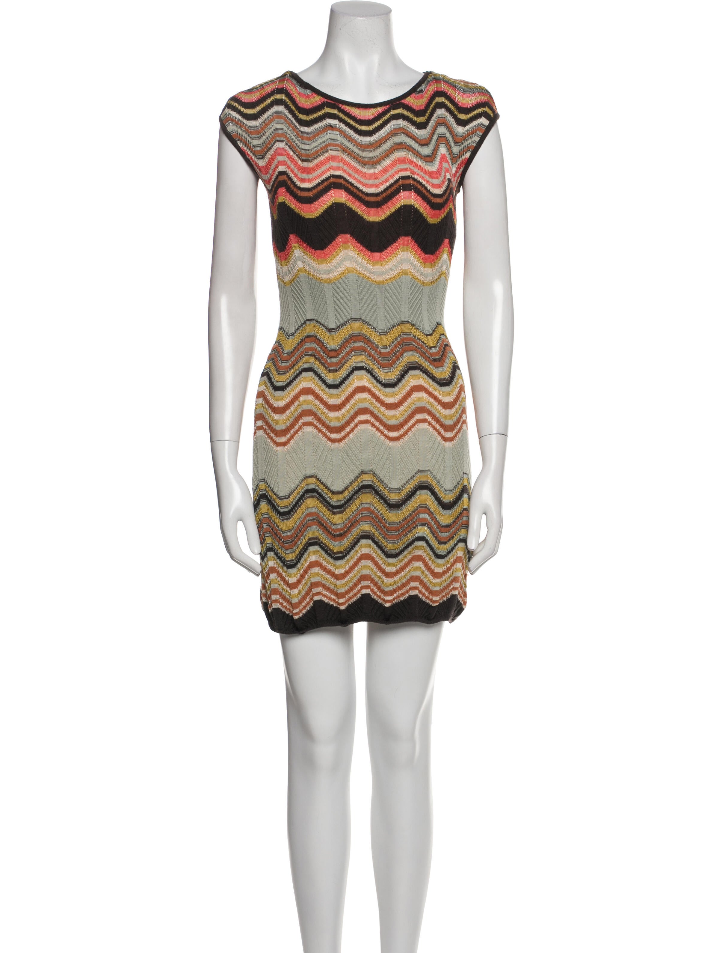 M Missoni Striped Mini Dress