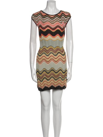 M Missoni Striped Mini Dress
