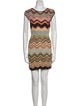 M Missoni Striped Mini Dress