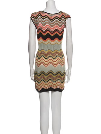M Missoni Striped Mini Dress